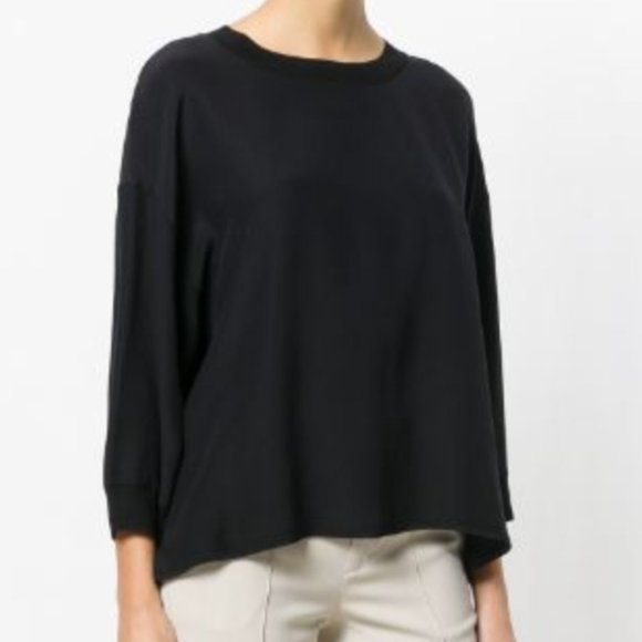 Vince Tops - VINCE Silk Loose Fit Sweatshirt S